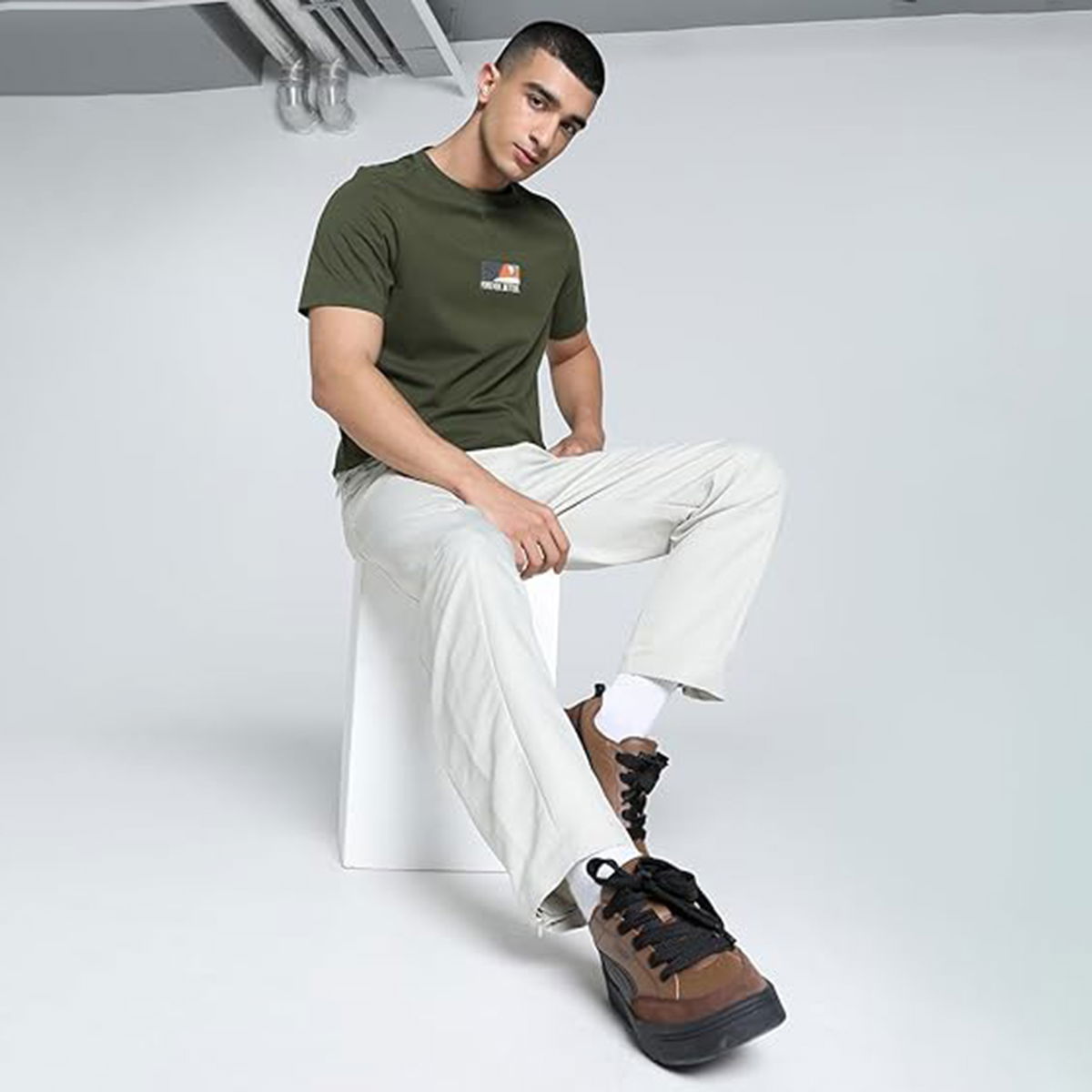 Better Sportswear Erkek Yeşil Günlük Stil T-Shirt 68175770