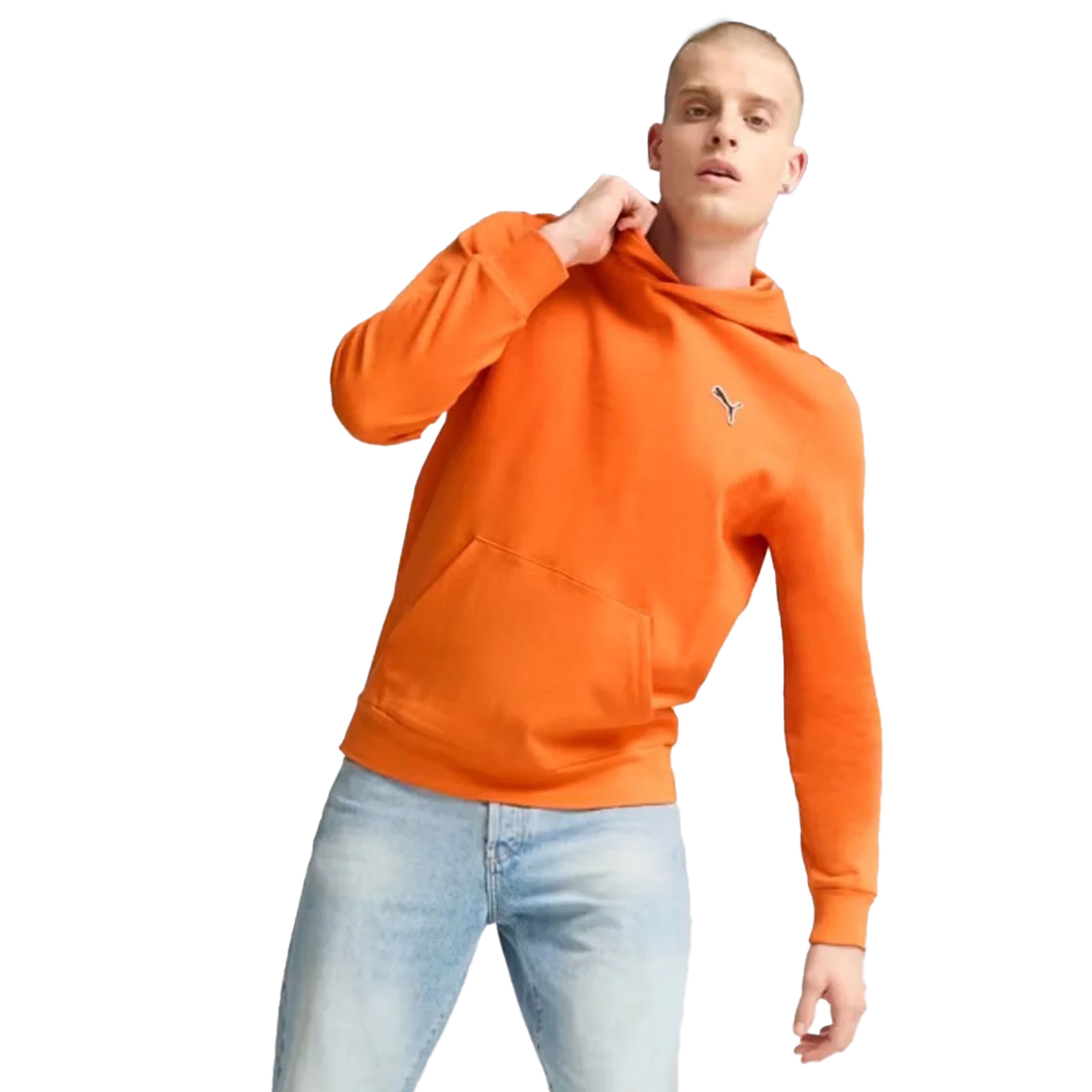 Better Essentials Erkek Turuncu Günlük Stil Sweatshirt 67681420