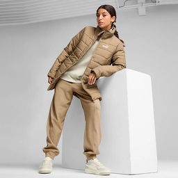 Essentials+ Kadın Bej Günlük Stil Mont 67536467