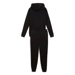 Classic Hooded Tracksuit Fl Kadın Siyah Günlük Stil Eşofman Takımı 68303501