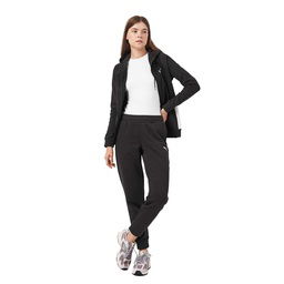 Classic Hooded Tracksuit Fl Kadın Siyah Günlük Stil Eşofman Takımı 68303501