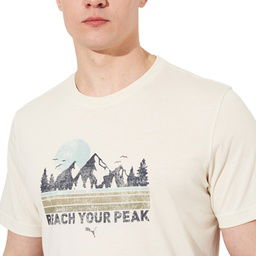 Graphics Erkek Bej Koşu T-Shirt 52659887
