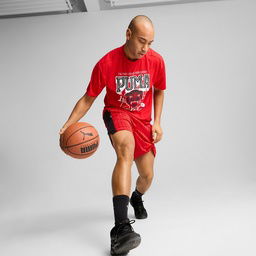 Rival Rage 4 Erkek Kırmızı Basketbol T-Shirt 68545202