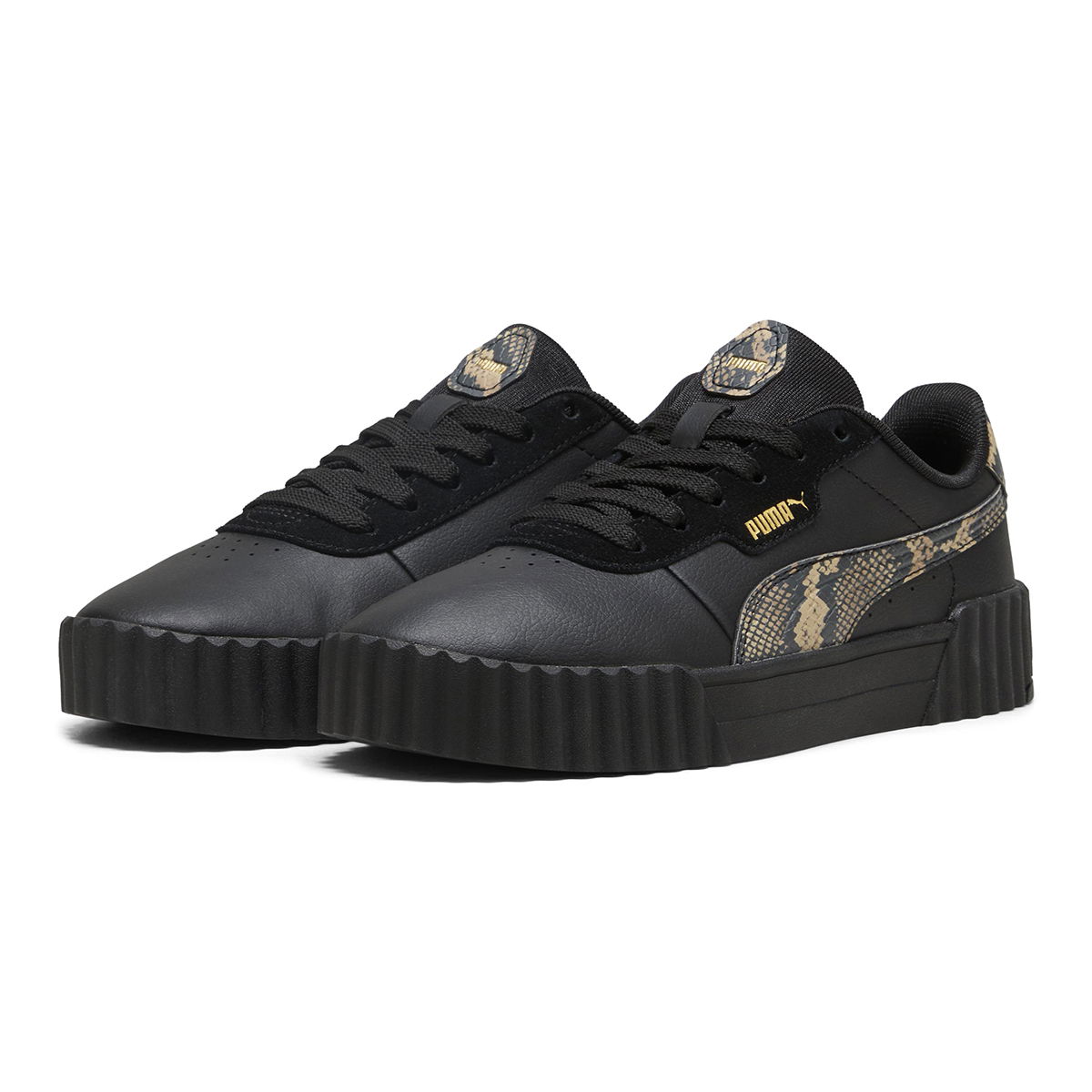 Carina 3.0 Snake Chic Kadın Siyah Sneaker Ayakkabı 40072302