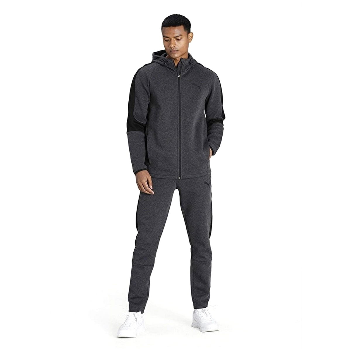 Evostripe Core Erkek Gri Günlük Stil Sweatshirt 58581207