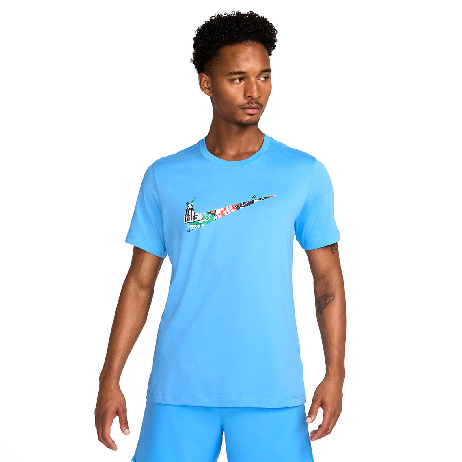 Run Energy Dri-Fit Erkek Mavi Koşu T-Shirt HJ3658-412