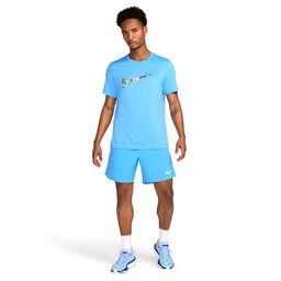 Run Energy Dri-Fit Erkek Mavi Koşu T-Shirt HJ3658-412
