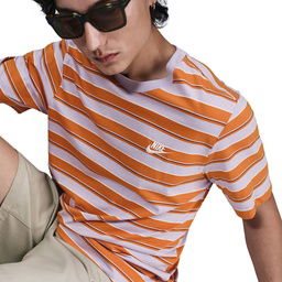 Club Stripe Erkek Mor Günlük Stil T-Shirt HJ0550-515