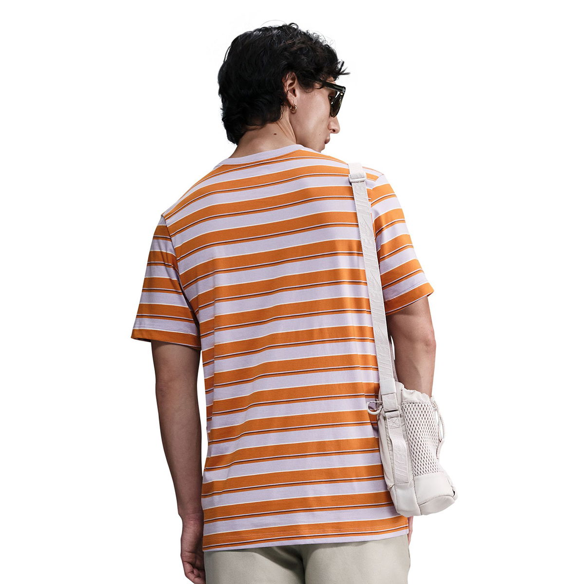 Club Stripe Erkek Mor Günlük Stil T-Shirt HJ0550-515