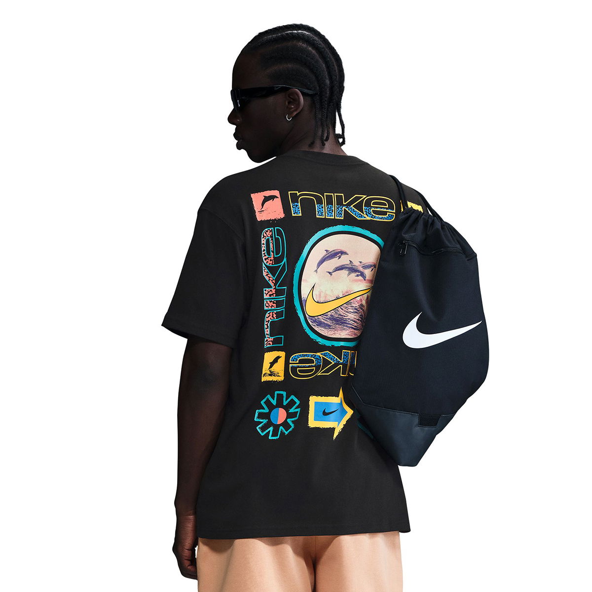 M90 Erkek Siyah Günlük Stil T-Shirt HJ0762-010