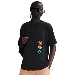 M90 Erkek Siyah Günlük Stil T-Shirt HJ0762-010