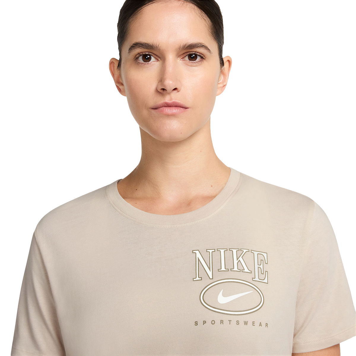 Club Kadın Beyaz Günlük Stil T-Shirt IB2447-104
