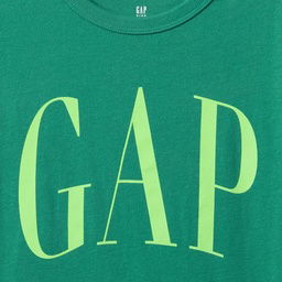 V-Frch Logo Arch Çocuk Yeşil Günlük Stil T-Shirt 708411000