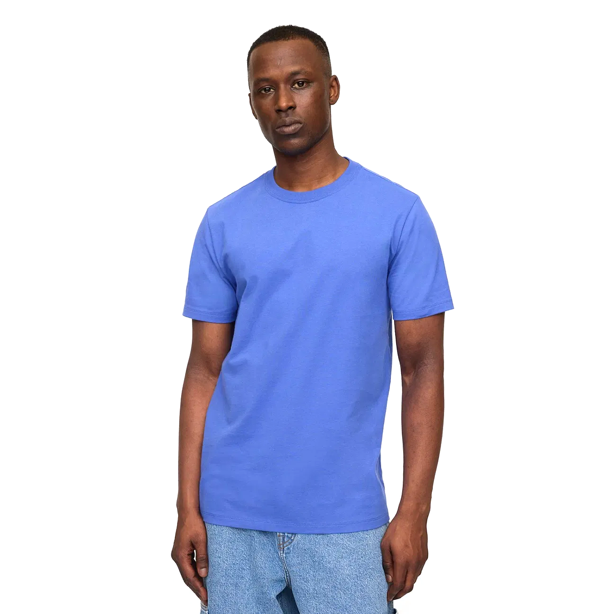 V-Everyday Erkek Mavi Günlük Stil T-Shirt 842063049