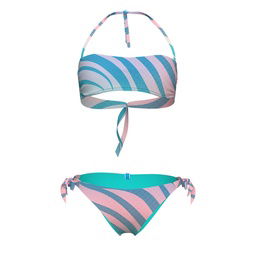 Water Prints Kadın Çok Renkli Yüzücü Bikini 007083801