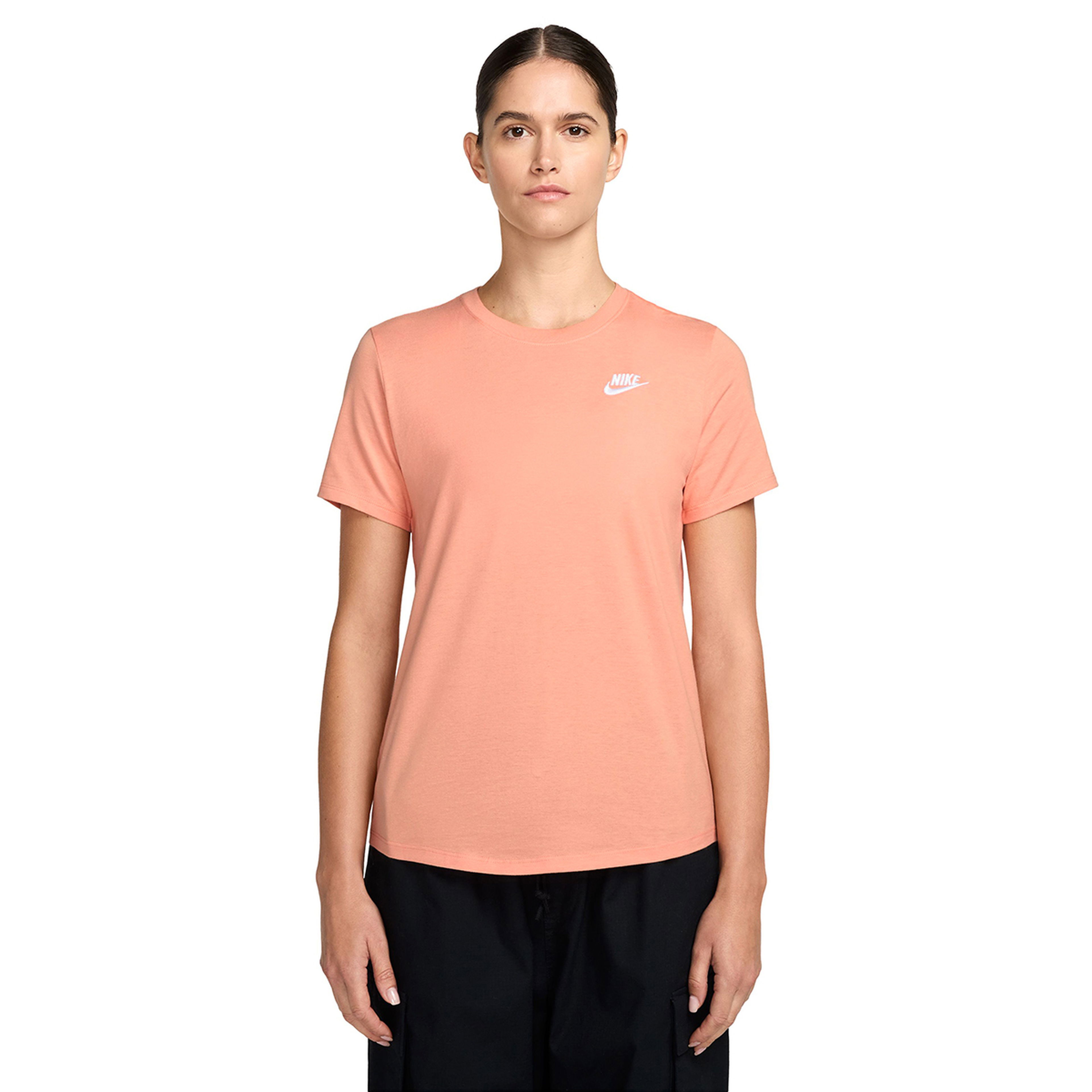 Club Kadın Turuncu Günlük Stil T-Shirt DX7902-844