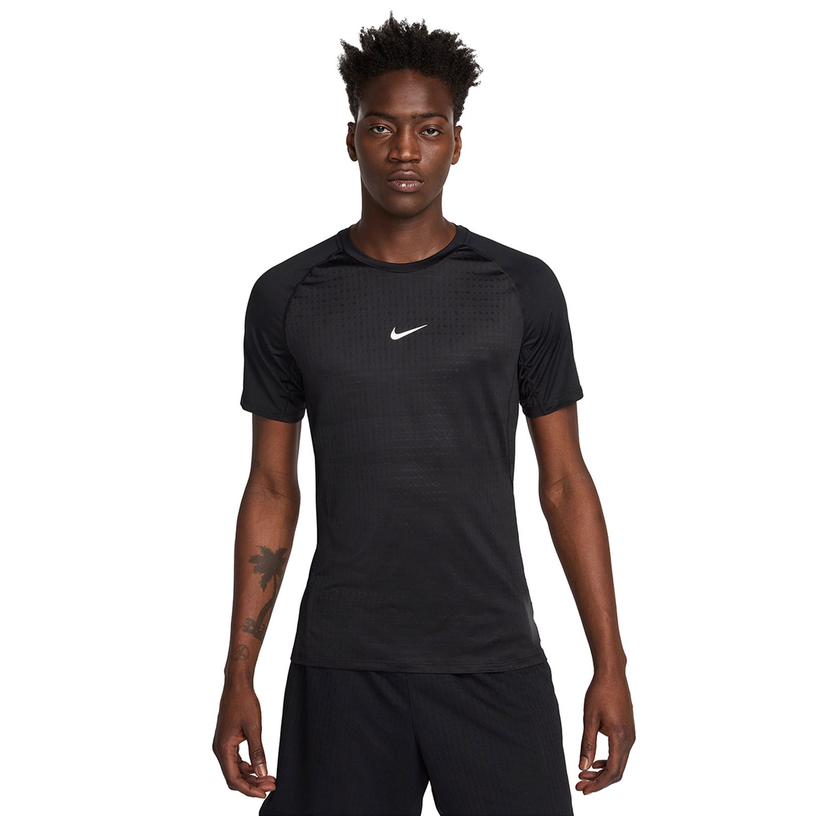 Pro Erkek Siyah Antrenman T-Shirt HJ4055-010