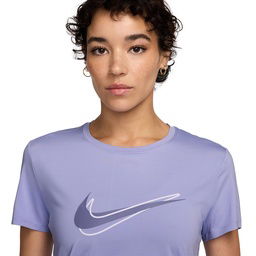 One Kadın Mor Koşu T-Shirt HJ2204-533
