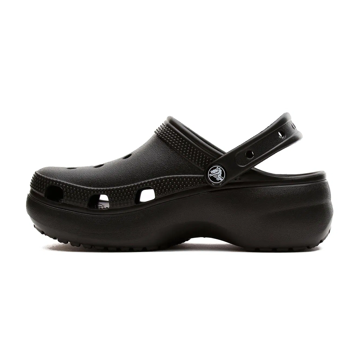 Classic Platform Clog Kadın Siyah Günlük Stil Terlik 206750_001
