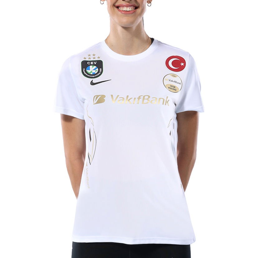 VakıfBank Kadın Beyaz Voleybol Forması BV6728-100_VB_FORMA
