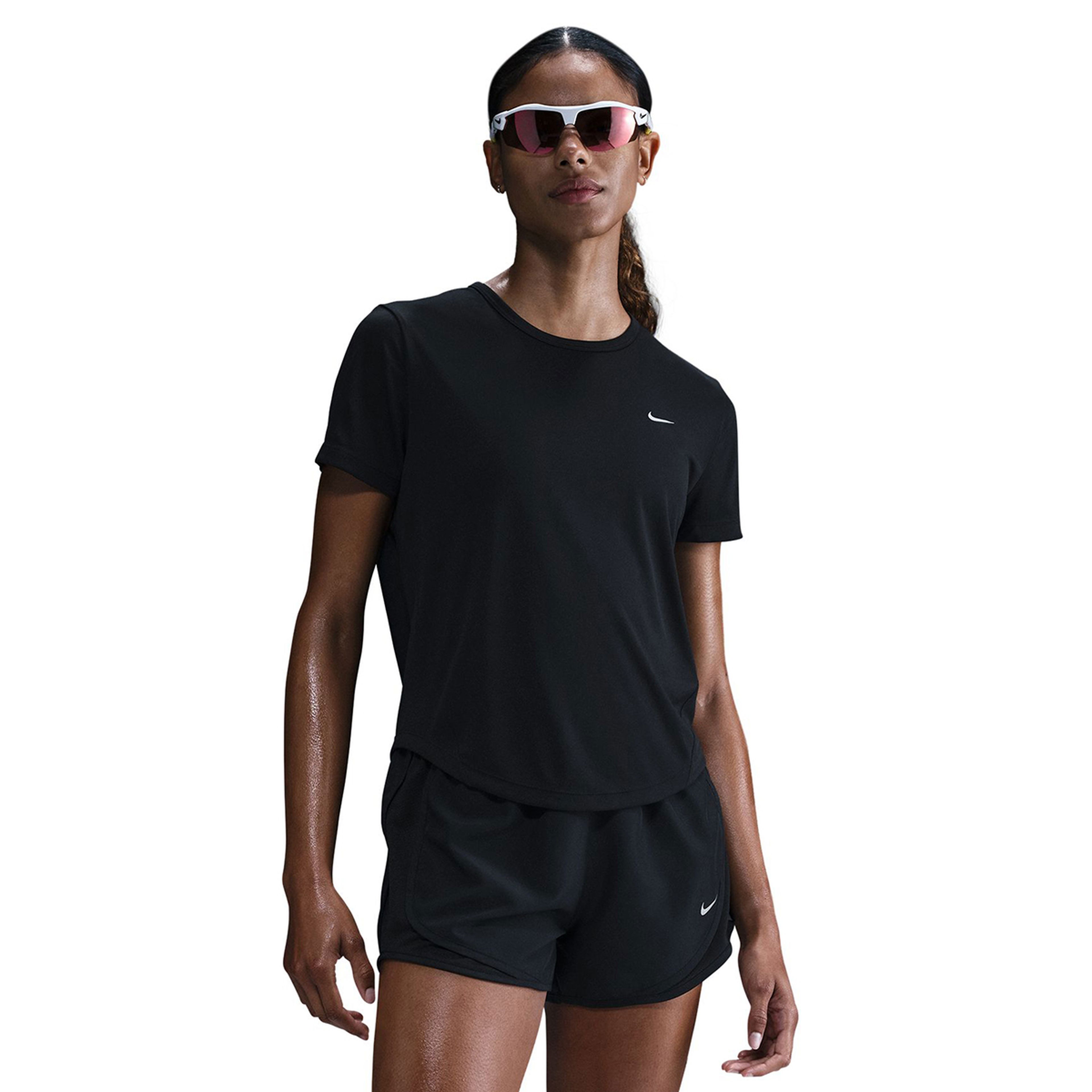 Tempo Dri-Fit Kadın Siyah Koşu T-Shirt HQ0648-010