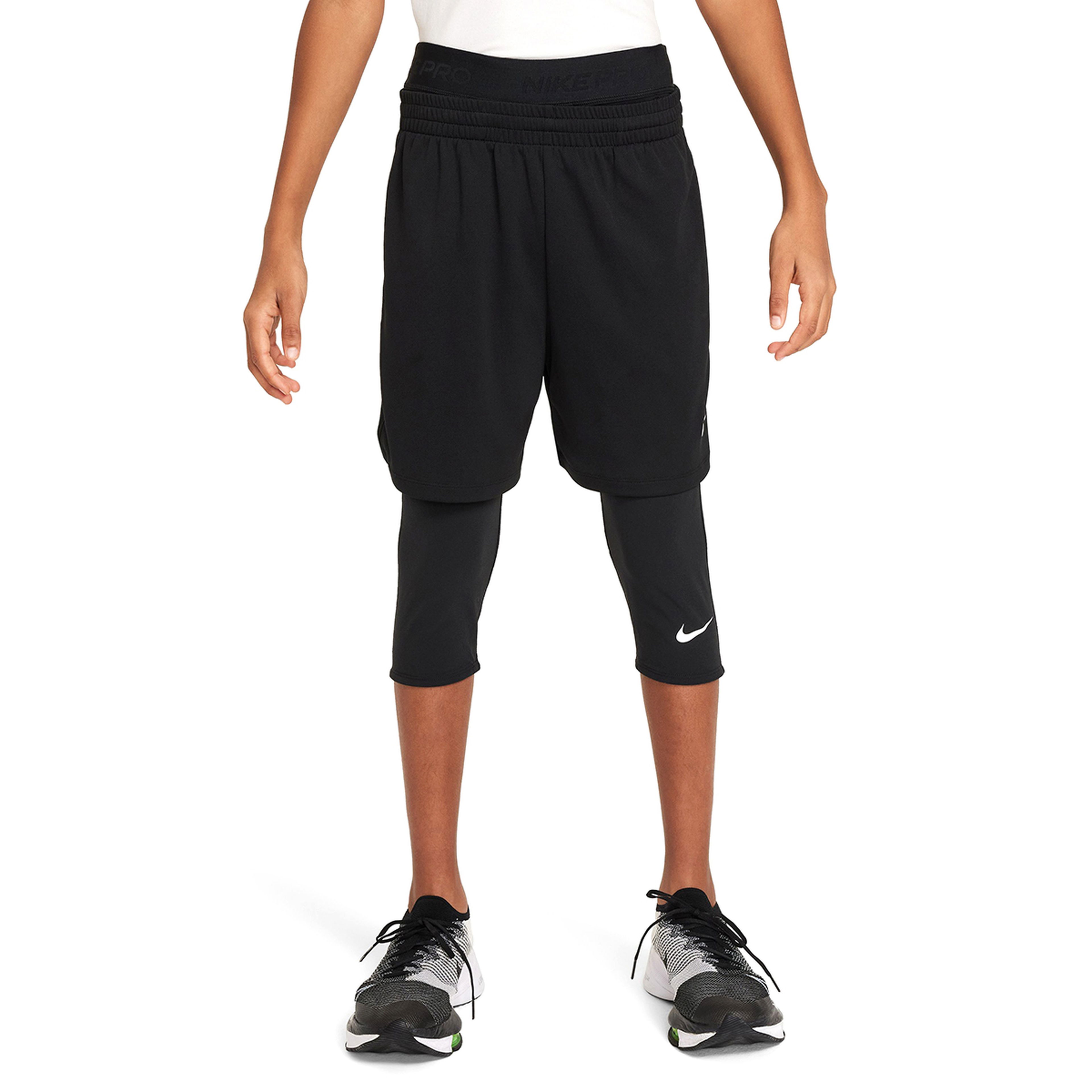 Pro Dri-Fit 3Qt Çocuk Siyah Antrenman Tayt FJ6819-010